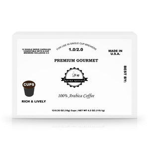 12 Pack Single Serve Coffee Capsules